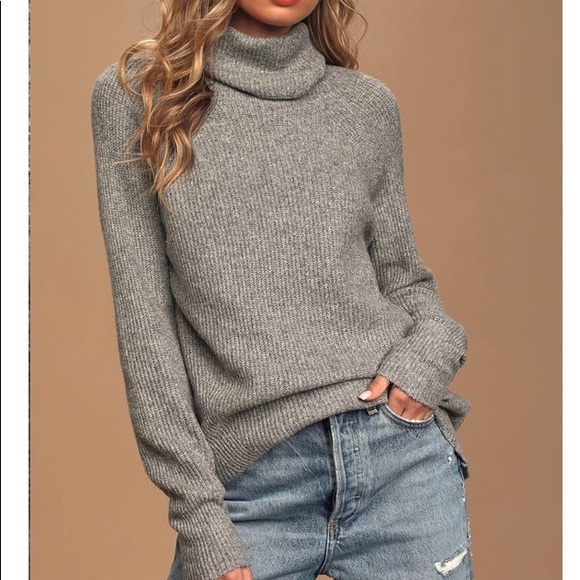 Lulus Sweaters - Just Getting Warmed Up Knit Turtleneck Sweater